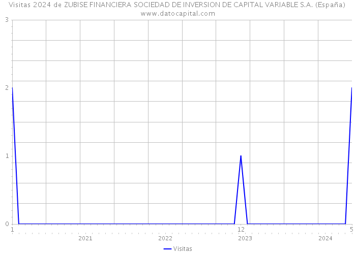 Visitas 2024 de ZUBISE FINANCIERA SOCIEDAD DE INVERSION DE CAPITAL VARIABLE S.A. (España) 