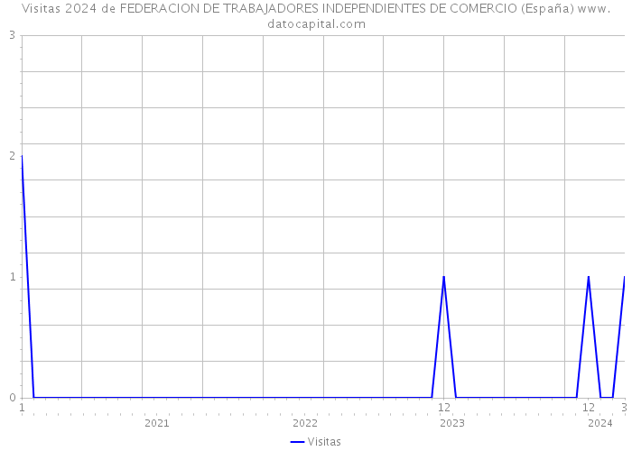 Visitas 2024 de FEDERACION DE TRABAJADORES INDEPENDIENTES DE COMERCIO (España) 