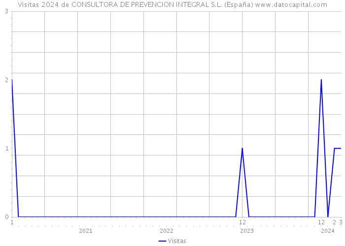 Visitas 2024 de CONSULTORA DE PREVENCION INTEGRAL S.L. (España) 