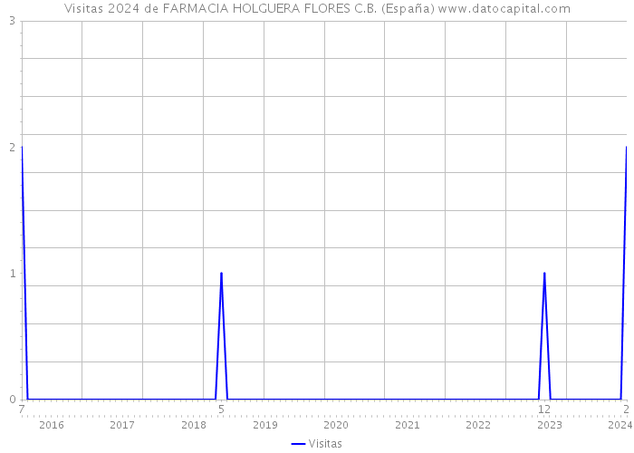 Visitas 2024 de FARMACIA HOLGUERA FLORES C.B. (España) 