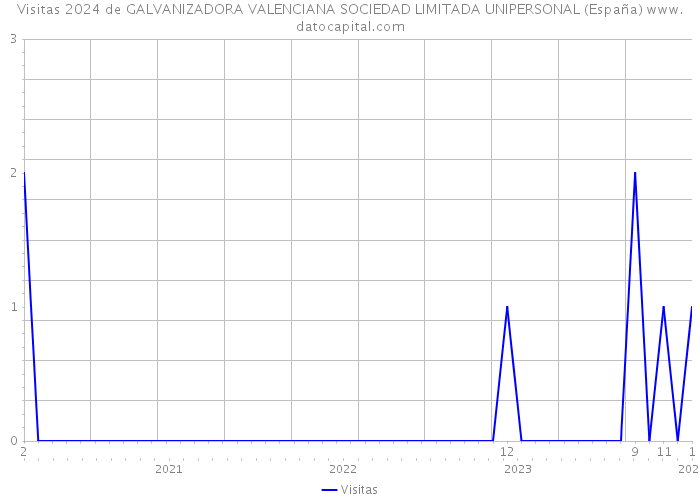 Visitas 2024 de GALVANIZADORA VALENCIANA SOCIEDAD LIMITADA UNIPERSONAL (España) 