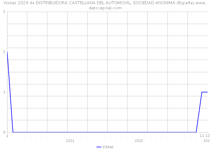 Visitas 2024 de DISTRIBUIDORA CASTELLANA DEL AUTOMOVIL, SOCIEDAD ANONIMA (España) 