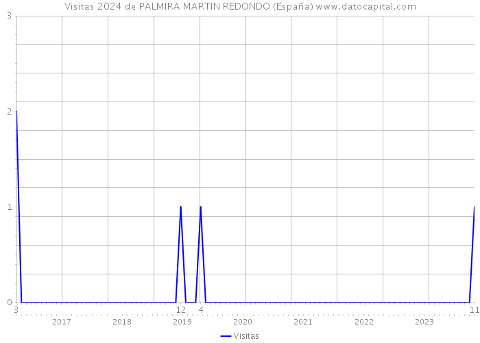 Visitas 2024 de PALMIRA MARTIN REDONDO (España) 