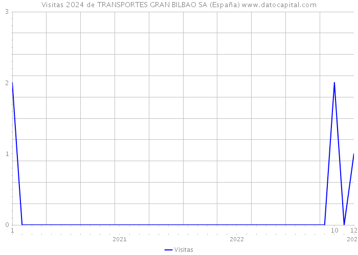 Visitas 2024 de TRANSPORTES GRAN BILBAO SA (España) 