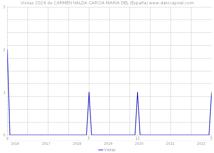 Visitas 2024 de CARMEN NALDA GARCIA MARIA DEL (España) 