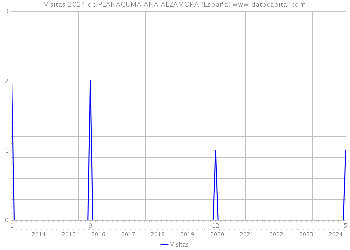 Visitas 2024 de PLANAGUMA ANA ALZAMORA (España) 