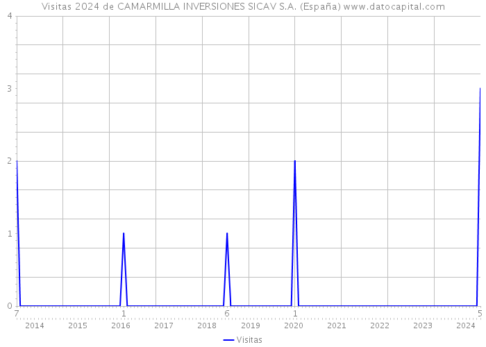Visitas 2024 de CAMARMILLA INVERSIONES SICAV S.A. (España) 