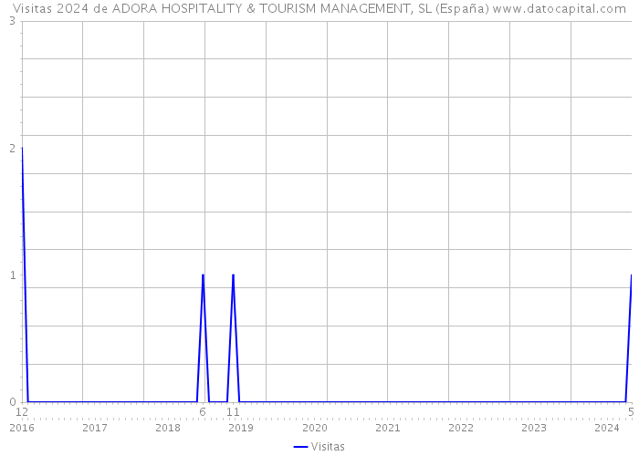 Visitas 2024 de ADORA HOSPITALITY & TOURISM MANAGEMENT, SL (España) 