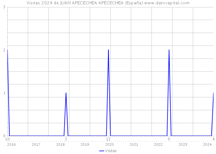 Visitas 2024 de JUAN APECECHEA APECECHEA (España) 