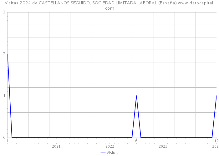 Visitas 2024 de CASTELLANOS SEGUIDO, SOCIEDAD LIMITADA LABORAL (España) 