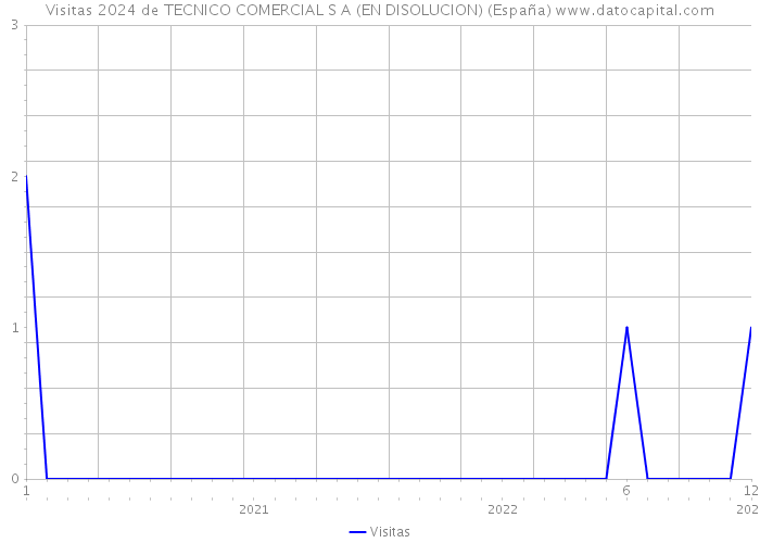 Visitas 2024 de TECNICO COMERCIAL S A (EN DISOLUCION) (España) 