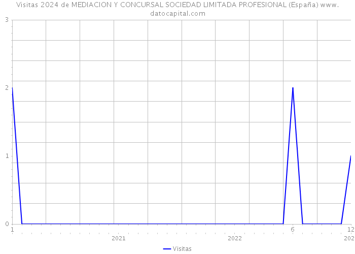Visitas 2024 de MEDIACION Y CONCURSAL SOCIEDAD LIMITADA PROFESIONAL (España) 