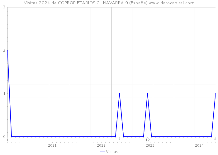 Visitas 2024 de COPROPIETARIOS CL NAVARRA 9 (España) 