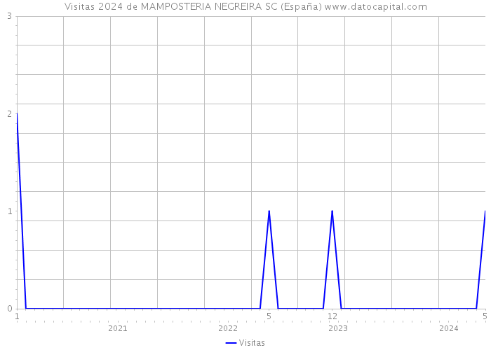 Visitas 2024 de MAMPOSTERIA NEGREIRA SC (España) 