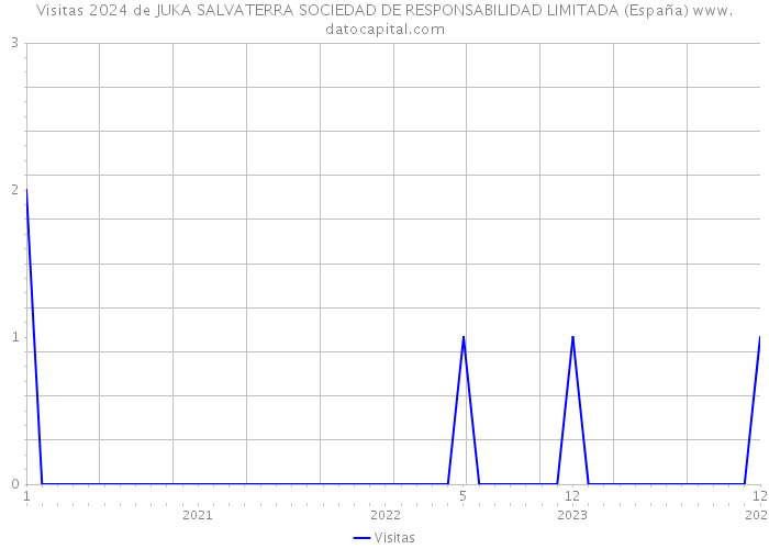Visitas 2024 de JUKA SALVATERRA SOCIEDAD DE RESPONSABILIDAD LIMITADA (España) 
