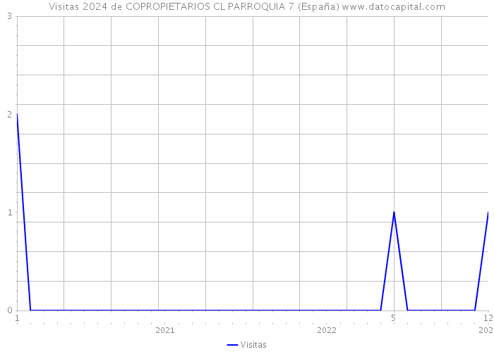 Visitas 2024 de COPROPIETARIOS CL PARROQUIA 7 (España) 