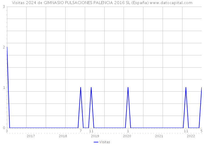 Visitas 2024 de GIMNASIO PULSACIONES PALENCIA 2016 SL (España) 