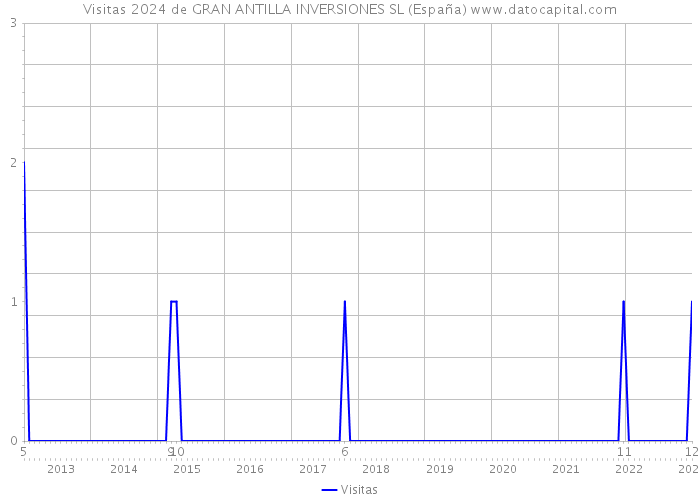 Visitas 2024 de GRAN ANTILLA INVERSIONES SL (España) 