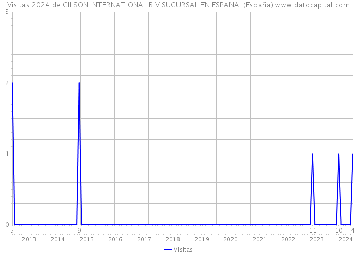 Visitas 2024 de GILSON INTERNATIONAL B V SUCURSAL EN ESPANA. (España) 