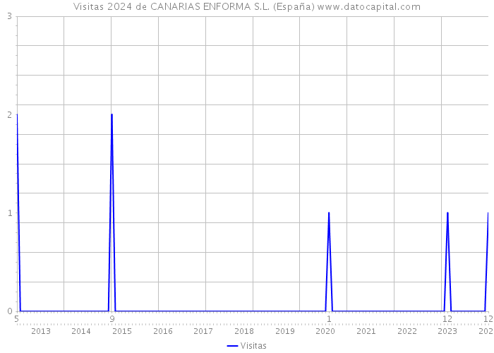 Visitas 2024 de CANARIAS ENFORMA S.L. (España) 