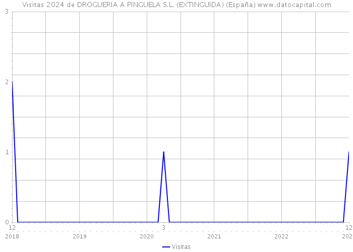 Visitas 2024 de DROGUERIA A PINGUELA S.L. (EXTINGUIDA) (España) 