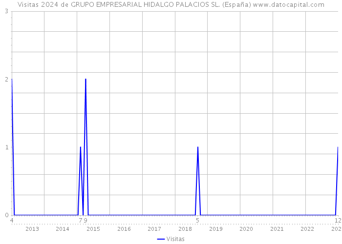 Visitas 2024 de GRUPO EMPRESARIAL HIDALGO PALACIOS SL. (España) 