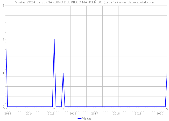 Visitas 2024 de BERNARDINO DEL RIEGO MANCEÑIDO (España) 