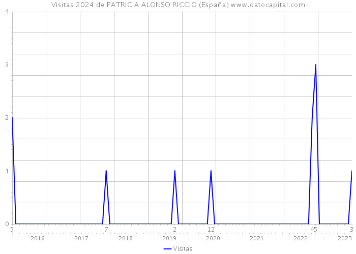 Visitas 2024 de PATRICIA ALONSO RICCIO (España) 