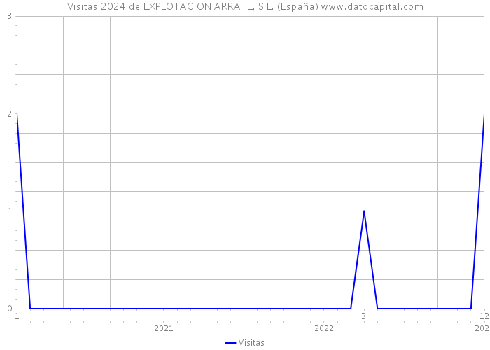 Visitas 2024 de EXPLOTACION ARRATE, S.L. (España) 