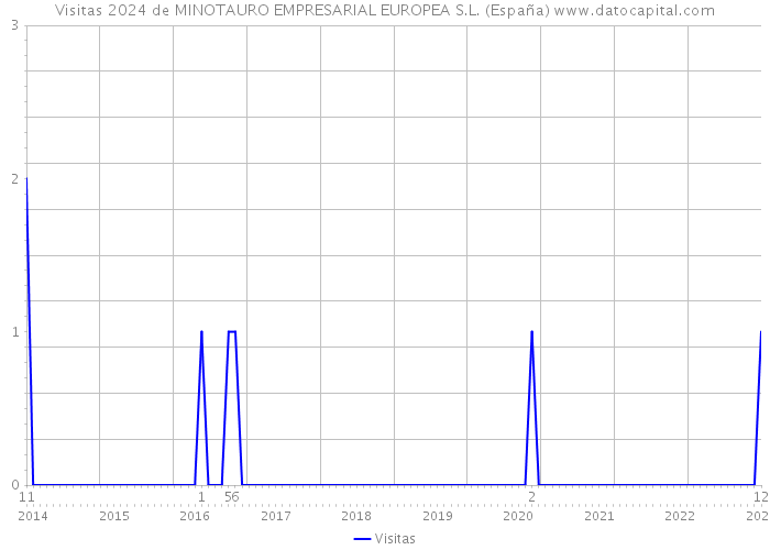 Visitas 2024 de MINOTAURO EMPRESARIAL EUROPEA S.L. (España) 