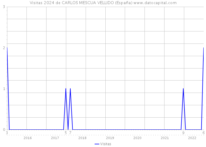 Visitas 2024 de CARLOS MESCUA VELLIDO (España) 