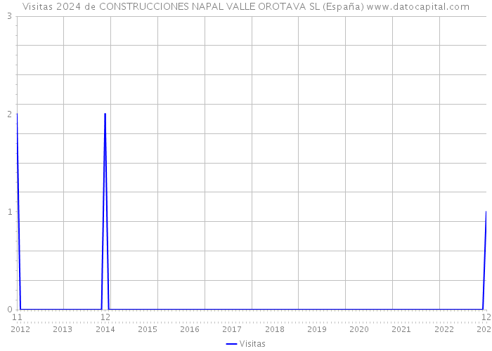 Visitas 2024 de CONSTRUCCIONES NAPAL VALLE OROTAVA SL (España) 