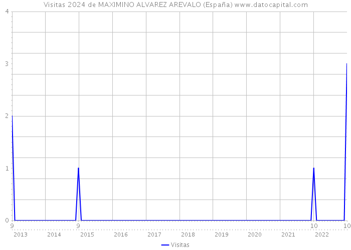 Visitas 2024 de MAXIMINO ALVAREZ AREVALO (España) 