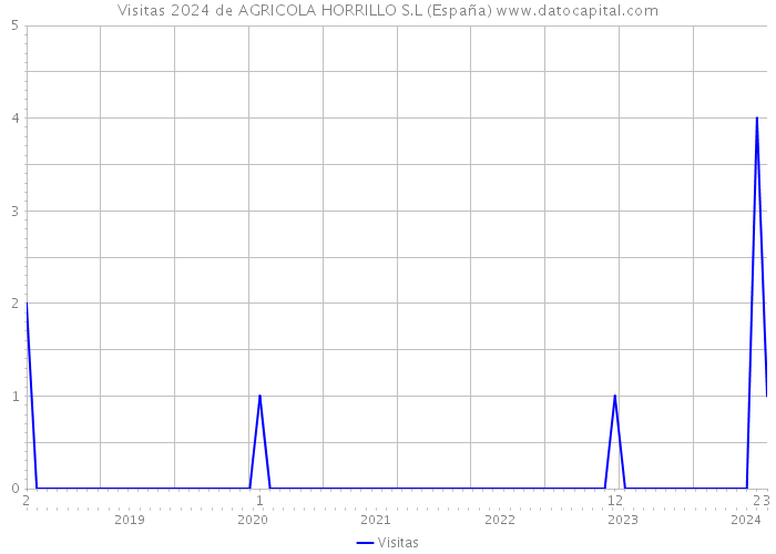 Visitas 2024 de AGRICOLA HORRILLO S.L (España) 