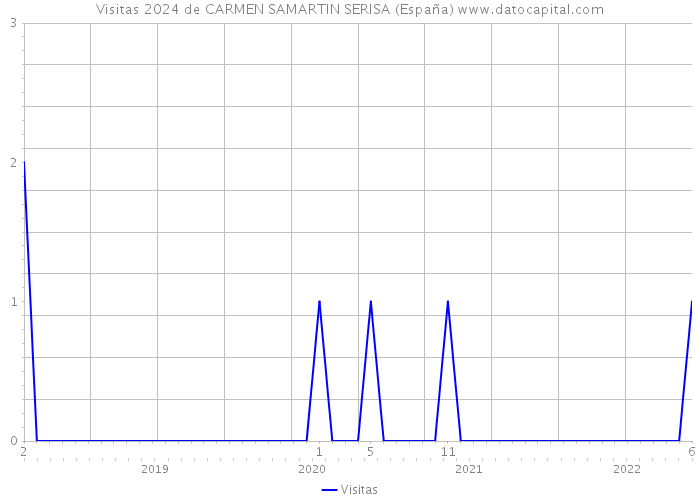 Visitas 2024 de CARMEN SAMARTIN SERISA (España) 