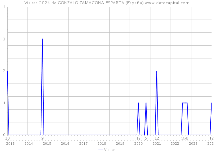 Visitas 2024 de GONZALO ZAMACONA ESPARTA (España) 