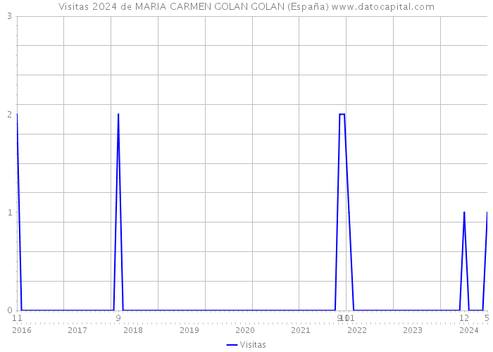 Visitas 2024 de MARIA CARMEN GOLAN GOLAN (España) 