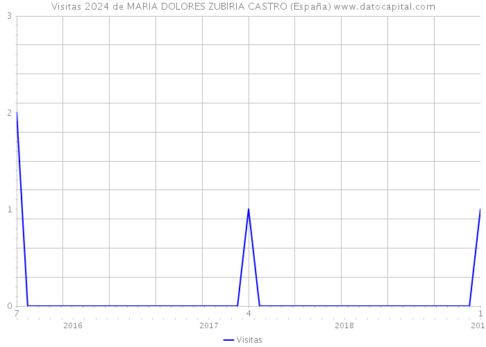 Visitas 2024 de MARIA DOLORES ZUBIRIA CASTRO (España) 