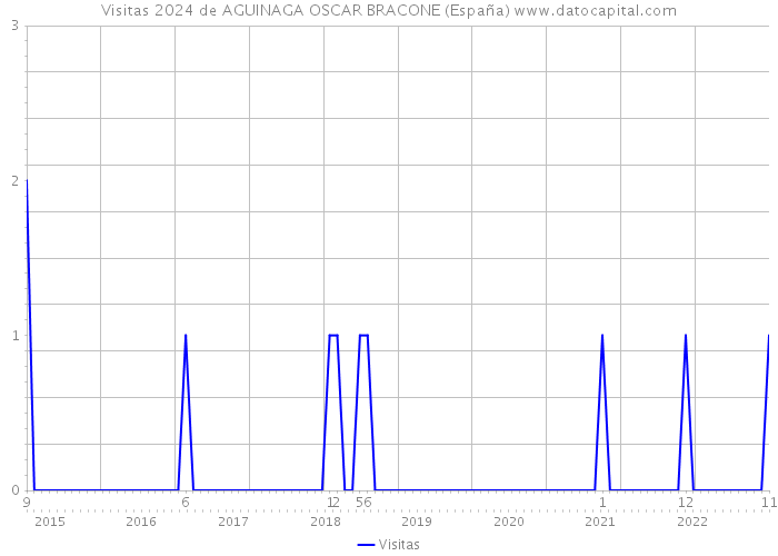 Visitas 2024 de AGUINAGA OSCAR BRACONE (España) 