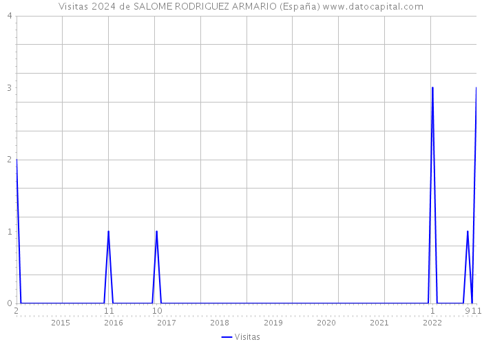 Visitas 2024 de SALOME RODRIGUEZ ARMARIO (España) 