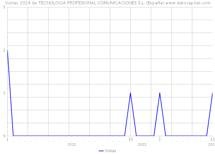 Visitas 2024 de TECNOLOGIA PROFESIONAL COMUNICACIONES S.L. (España) 