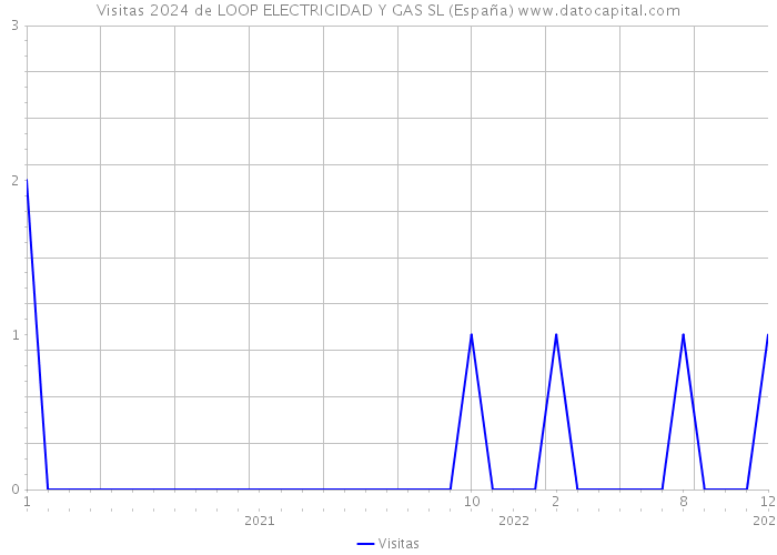 Visitas 2024 de LOOP ELECTRICIDAD Y GAS SL (España) 