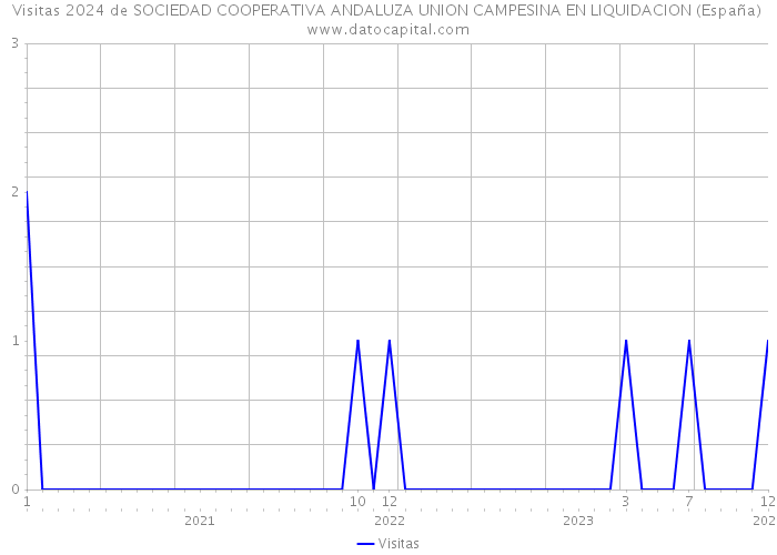 Visitas 2024 de SOCIEDAD COOPERATIVA ANDALUZA UNION CAMPESINA EN LIQUIDACION (España) 