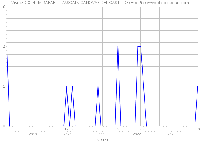 Visitas 2024 de RAFAEL LIZASOAIN CANOVAS DEL CASTILLO (España) 