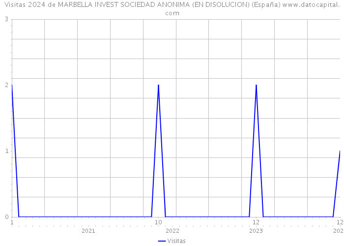 Visitas 2024 de MARBELLA INVEST SOCIEDAD ANONIMA (EN DISOLUCION) (España) 
