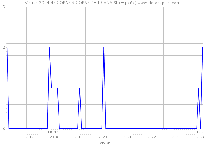 Visitas 2024 de COPAS & COPAS DE TRIANA SL (España) 