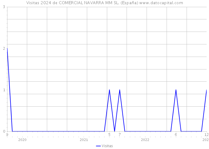 Visitas 2024 de COMERCIAL NAVARRA MM SL. (España) 
