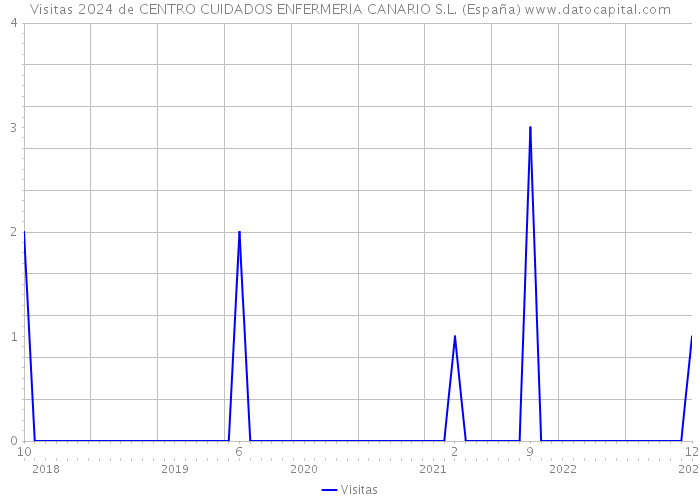 Visitas 2024 de CENTRO CUIDADOS ENFERMERIA CANARIO S.L. (España) 