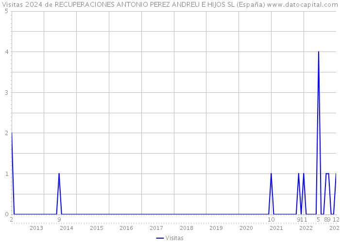 Visitas 2024 de RECUPERACIONES ANTONIO PEREZ ANDREU E HIJOS SL (España) 