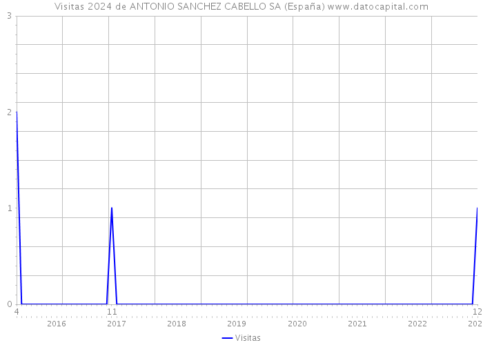 Visitas 2024 de ANTONIO SANCHEZ CABELLO SA (España) 